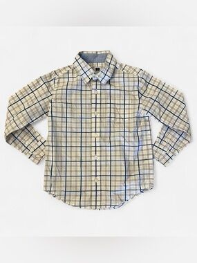 Janie and Jack Plaid Poplin Shirt